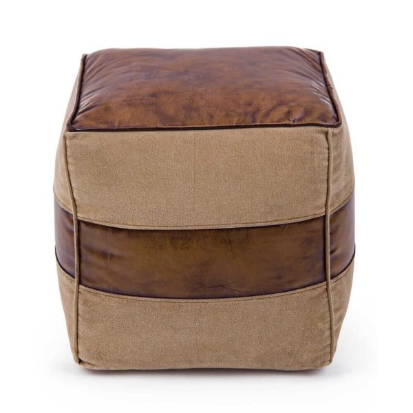 Pouf in vera pelle di bufalo – SAVANNAH