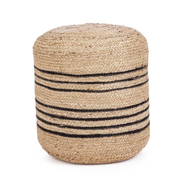 Pouf Naturale nera D45 - ANDERSON