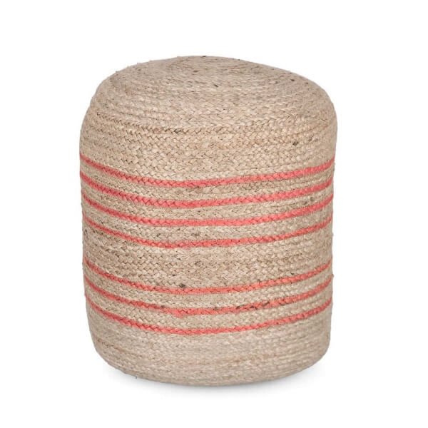 Pouf in iuta imbottito d45 - RAHUL