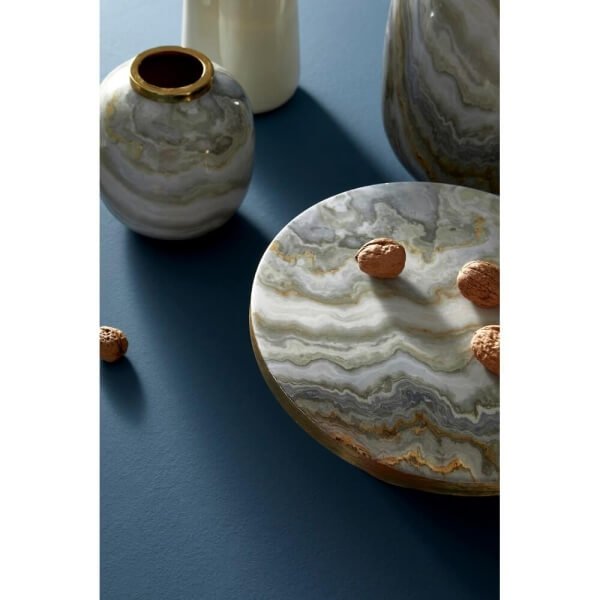 Alzata Decorativa Bia Grig Or D30 (2 Pezzi) – VERA