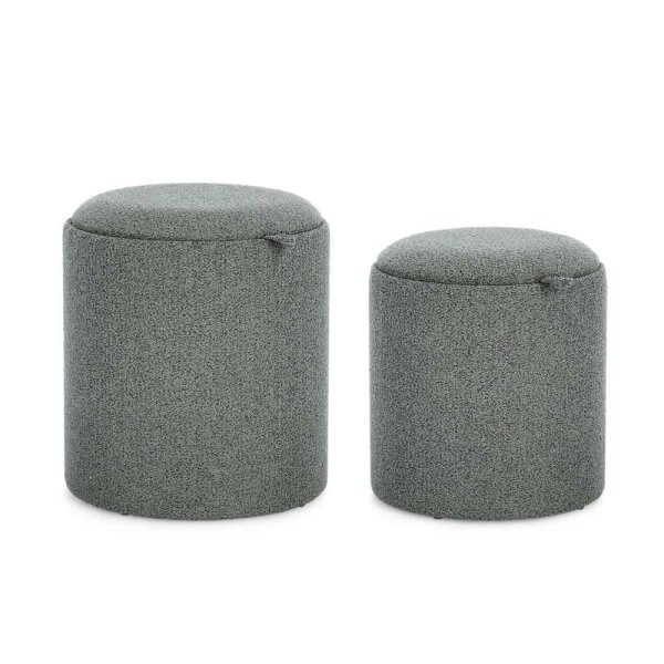 Pouf Contenitore Senape Moderno da Interno - TATIANA - Verde