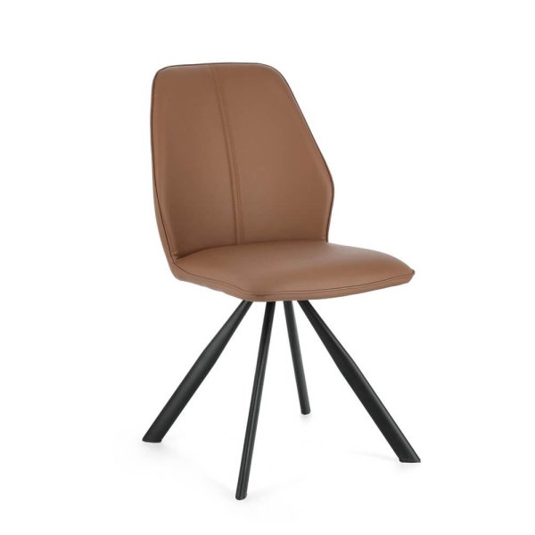 Sedia in ecopelle moderna (4 Pezzi) - LEO
