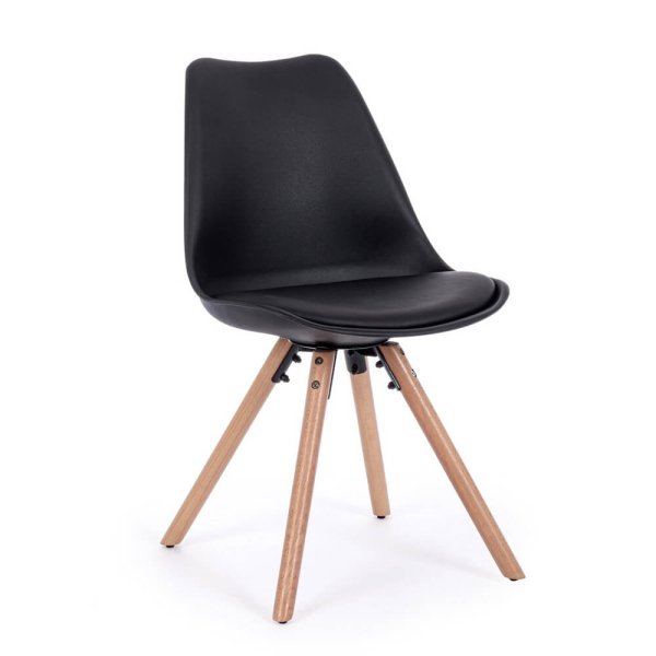 Sedia scandinava con cuscino (4 Pezzi) - FIO