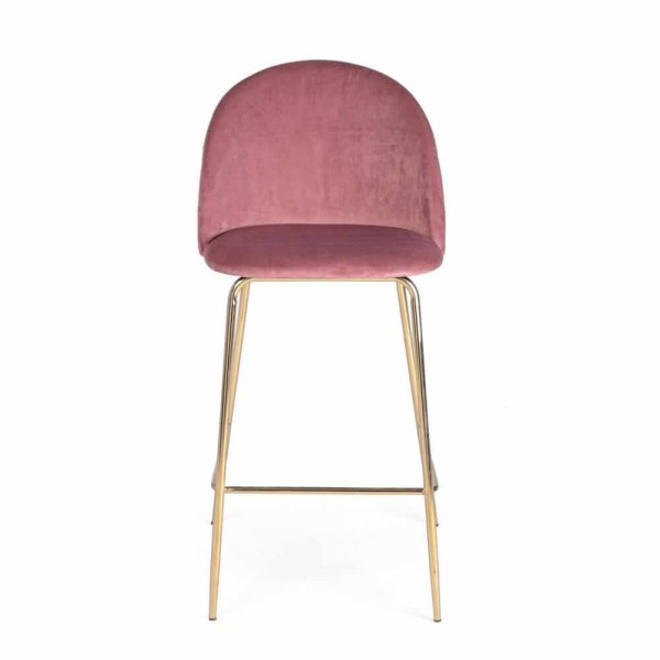 Sgabello bar velluto (2 Pezzi) – PORTER