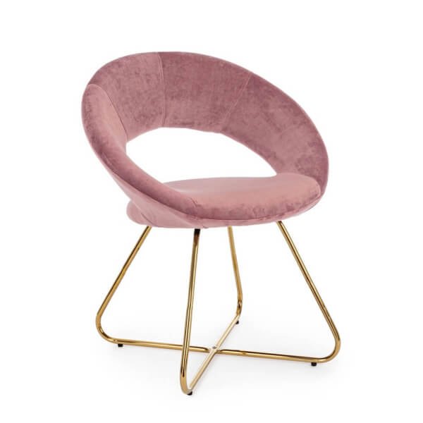 Poltrona di design moderno in Velluto (2 Pezzi) - ANGELINA