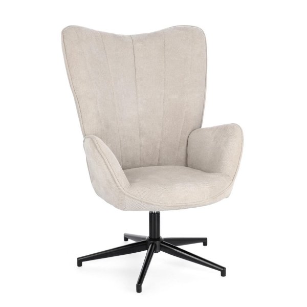 Poltrona di design moderno Beige - LUCILLE