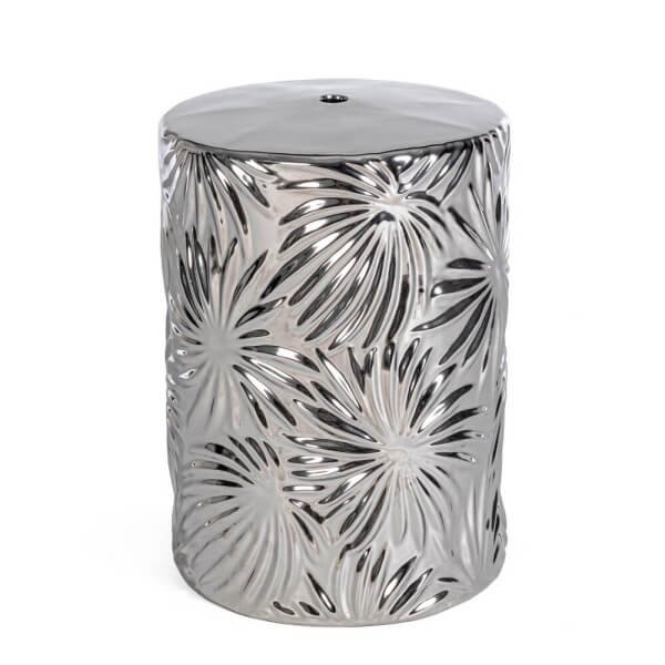 Sgabello Leaf Argento to - GABRIEL