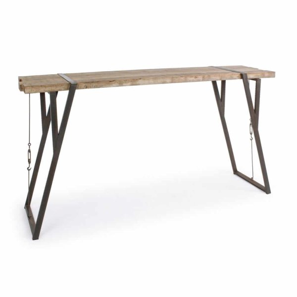 Tavolo bar in legno 200x54 - WYATT