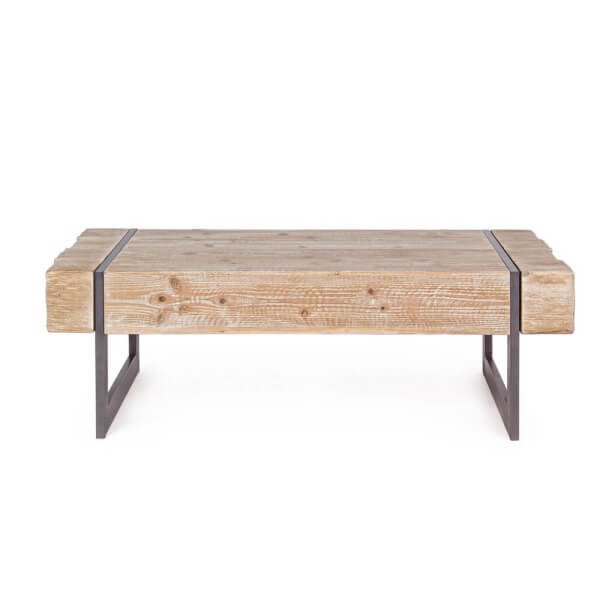 Tavolino industrial in legno e acciaio 120X60 – THEO
