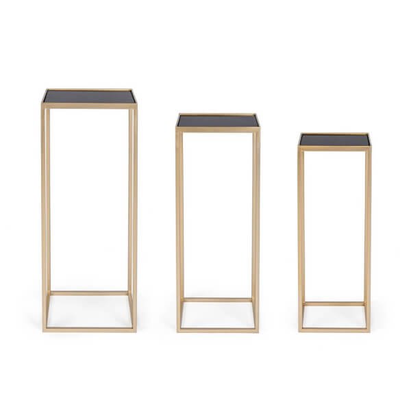 Set 3 Tavolini Nucleos Qu Oro – ZOEY