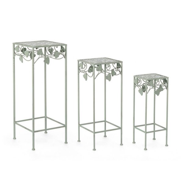 Set 3 Porta Fiore Qu Salvia (2 Pezzi) - GIANNA