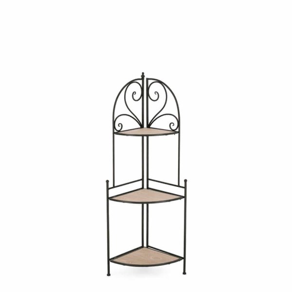 Angoliera 3 piani nero – GISELLE