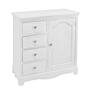 Credenza 1 anta 4 cassetti - IVORY