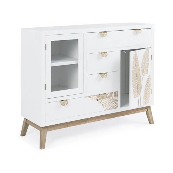 Credenza 2 ante 4 cassetti – FLORA