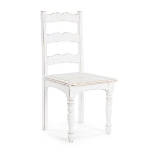 Sedia in legno classica bianca - CORINNE