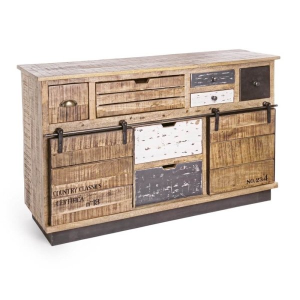 Credenza 2 ante 7 cassetti - THEODORE