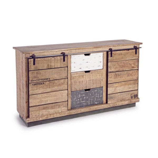 Credenza 2 ante 3 cassetti - THEODORE
