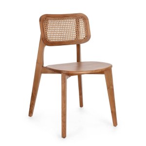 Sedia Abby moderna in legno naturale (2 Pezzi) - ELOISE