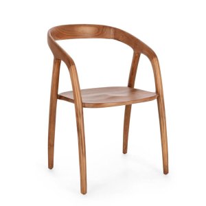 Sedia Dotty moderna in legno naturale (2 Pezzi) - ELOISE