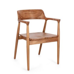 Sedia Suzy moderna in legno naturale (2 Pezzi) - ELOISE