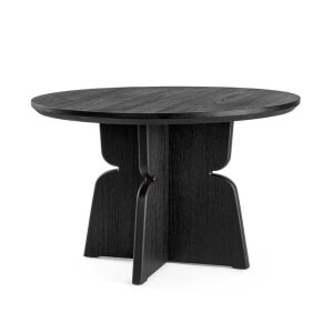 Tavolo rotondo in legno nero - KINGDOM