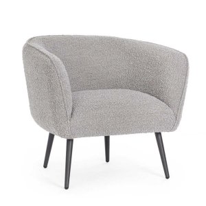 Poltrona grigio boucle' - MAE