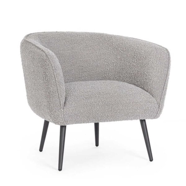 Poltrona grigio boucle' - MAE