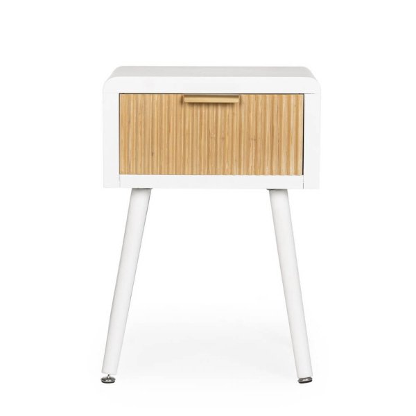 Comodino un casseto Bianca Naturale H57 – CHARLOTTE