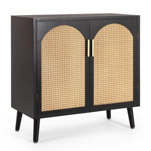 Credenza 2 ante nera ( Pezzi) - JOSIE
