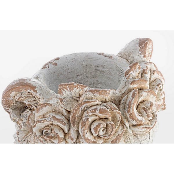 Vaso testa leone in magnesia H44 – YELVETH