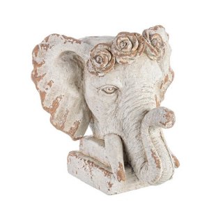 Vaso testa elefante in magnesia H43 - ONTHAR