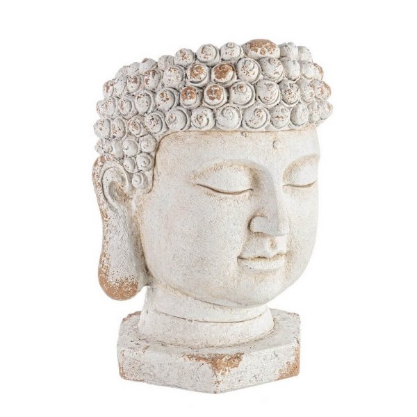Vaso testa Buddha in magnesia D35 - QUENARA