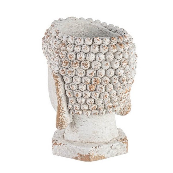 Vaso testa Buddha in magnesia D35 – QUENARA