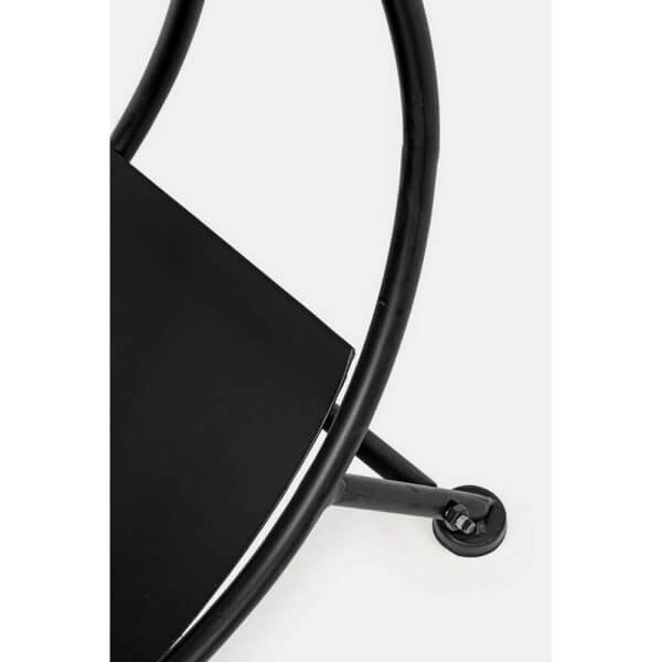 Braciere porta legna nero 70x38H – ARVEN