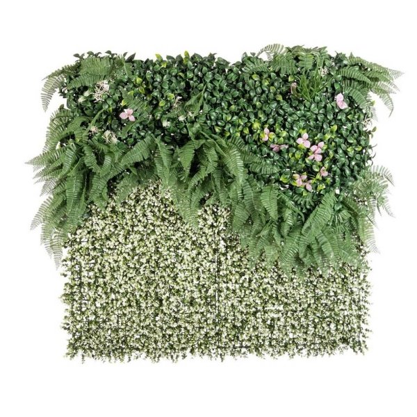 Parete sintetica per pergola con fiori 100x100 cm - NOVARA