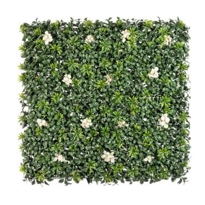 Parete sintetica con fiori bianchi 100x100 cm - NOVARA