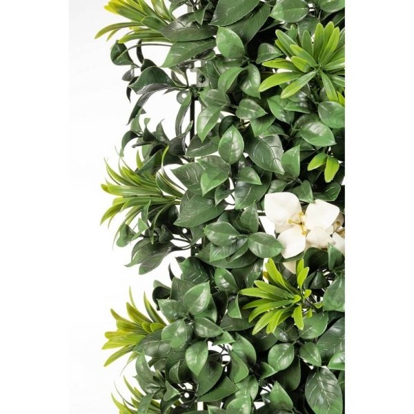 Parete sintetica con fiori bianchi 100×100 cm – NOVARA