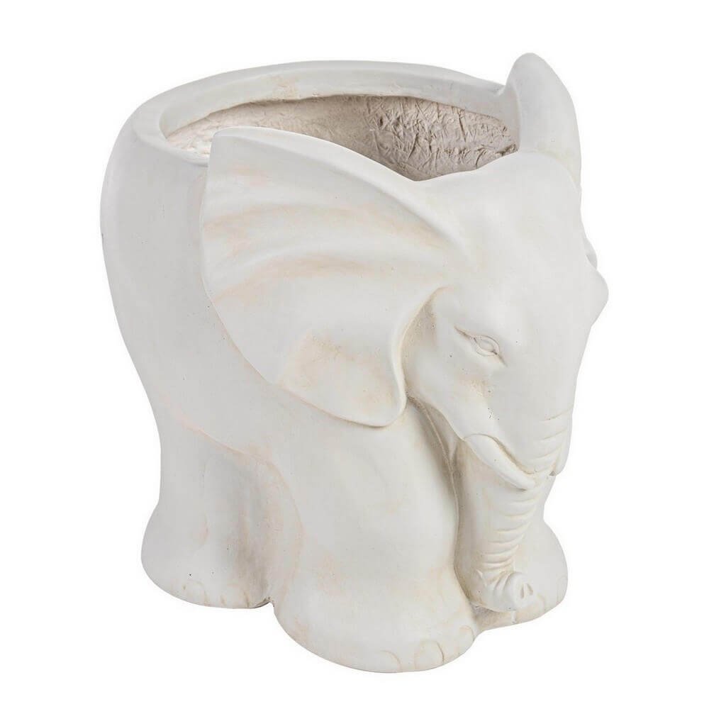 Set 2 Vasi da Giardino Elefante Grigio Stile Etnico – KOVAR