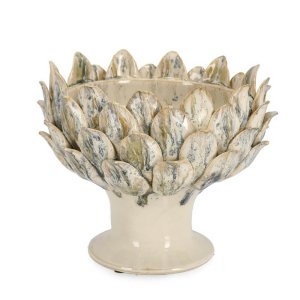 Alzata decorativa melange verde e blu D27 - AYORA