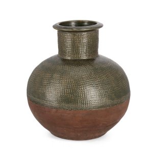 Vaso terracotta verde H53 - ASTERION