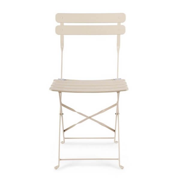 Sedia pieghevole champagne (2 Pezzi) – LAZIEL