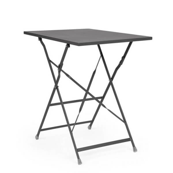 Tavolo pieghevole rettangolare 50x70 antracite - LAZIEL