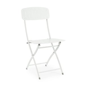 Sedia pieghevole bianco (2 Pezzi) - ZAMIRA
