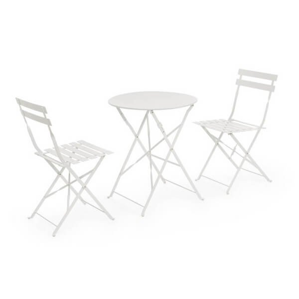 Set Bistrot Acciaio Rosso Moderno da Esterno - ORLIX