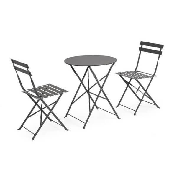 Set bistrot tavolino con sedie da terrazzo - ORLIX