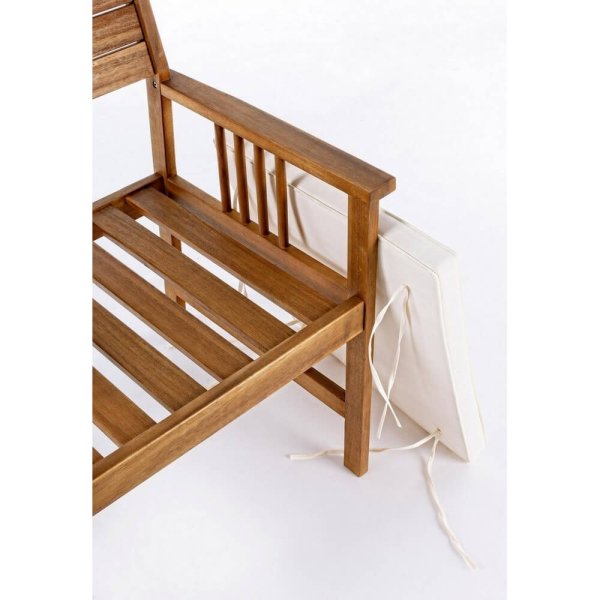 Salotto da giardino 4 posti in legno con cuscini – SERENITY