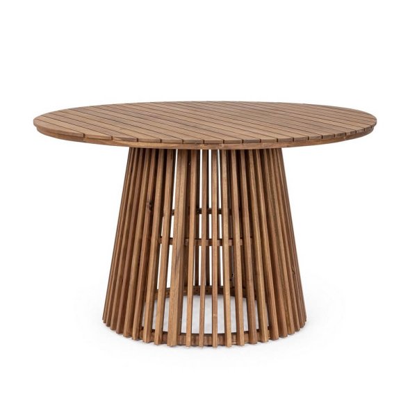 Tavolo rotondo da esterno in legno 120 cm - RIVERBANK
