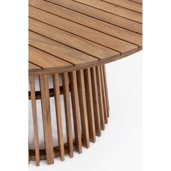 Tavolo rotondo da esterno in legno 120 cm – RIVERBANK