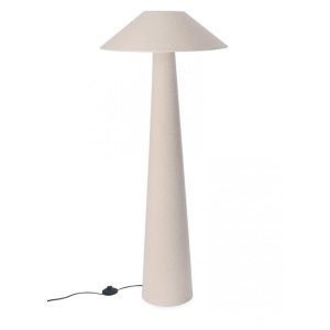 Piantana lampada da terra in tessuto Bouclè H120 - KIAN