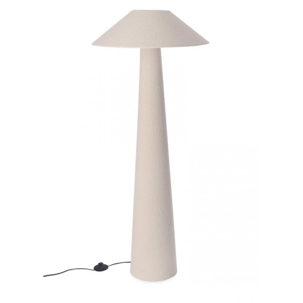 Piantana lampada da terra in tessuto Bouclè H120 - KIAN